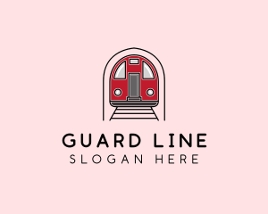 Subway Train Station logo design