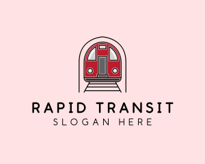 Subway Train Station logo design