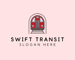 Subway Train Station logo design