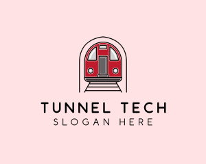 Subway Train Station logo design