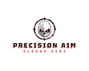 Skull Crosshair Target logo