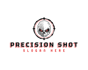 Skull Crosshair Target logo