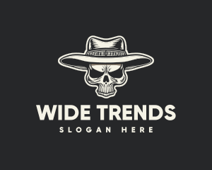 Vintage Cowboy Skull logo