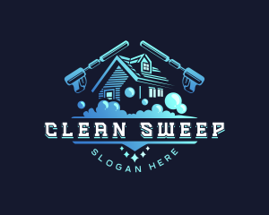 Power Washing Cleaning logo design