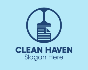 Vacuum Cleaning File logo design