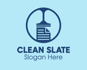 Vacuum Cleaning File logo design