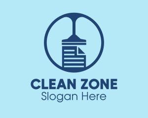 Vacuum Cleaning File logo design