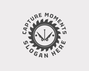 Circular Saw Carpentry Logo