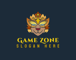 Gold Crown Lion logo