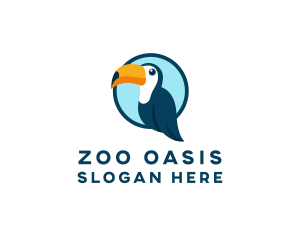 Toucan Bird Zoo logo design