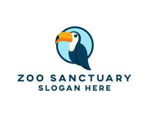 Toucan Bird Zoo logo design