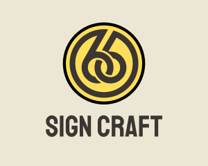 Sign Number 66 logo design