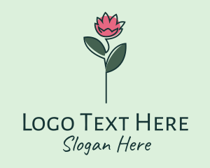 Pink Flower Stalk logo