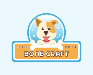 Puppy Dog Bone logo design