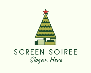 Christmas Tree Gift logo design