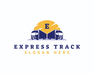 Logistic Delivery truck logo design