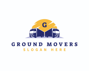 Logistic Delivery truck logo design