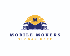 Logistic Delivery truck logo design