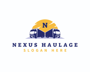 Logistic Delivery truck logo design