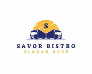 Logistic Delivery truck logo