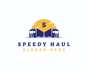 Logistic Delivery truck logo design