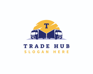 Logistic Delivery truck logo design