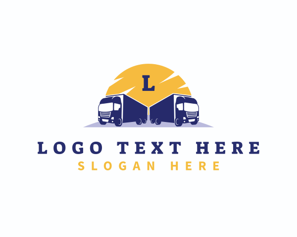 Logistic Delivery truck logo