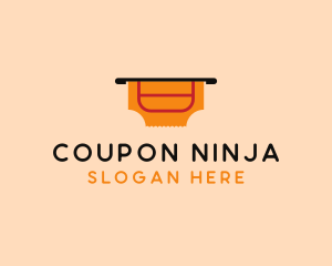 Ticket Coupon Pass logo design