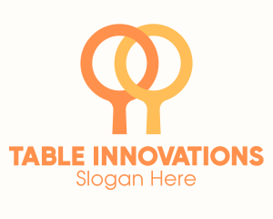 Orange Table Tennis Paddles  logo