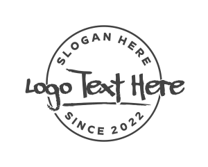 Creative Grunge Fashion Logo