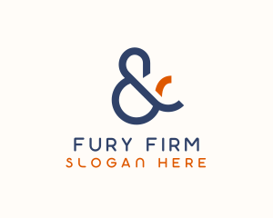 Stylish Ampersand Firm logo design