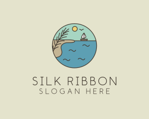 Ocean River Lake Boat logo design