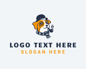 Detective Pet Dog  logo design