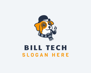 Detective Pet Dog  logo design