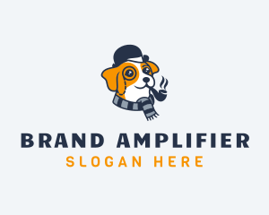 Detective Pet Dog  logo design