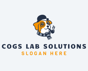 Detective Pet Dog  logo design