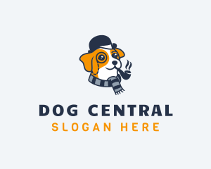 Detective Pet Dog  logo design