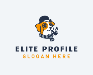 Detective Pet Dog  logo design