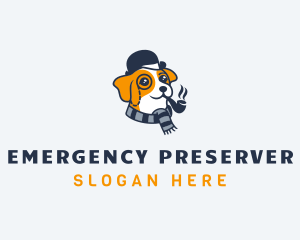 Detective Pet Dog  logo design