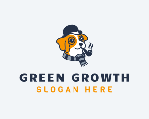 Detective Pet Dog  logo design