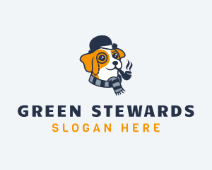 Detective Pet Dog  logo design