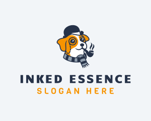 Detective Pet Dog  logo design