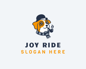 Detective Pet Dog  logo design