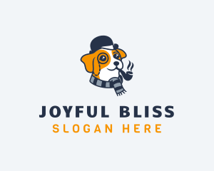 Detective Pet Dog  logo design