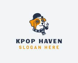 Detective Pet Dog  logo design