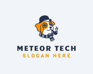 Detective Pet Dog  logo design