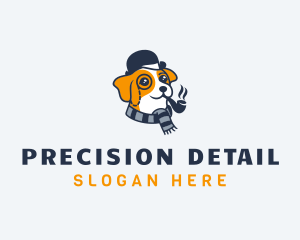 Detective Pet Dog  logo design