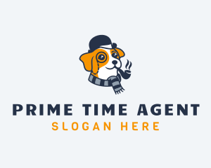 Detective Pet Dog  logo design