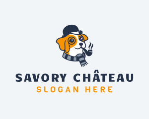 Detective Pet Dog  logo design