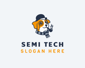 Detective Pet Dog  logo design